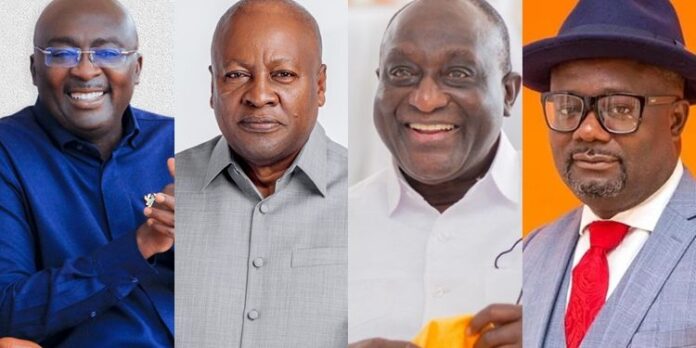 Ghana presidential candidates for 2024 election and live online voting Ghana Presidential Candidates 2024