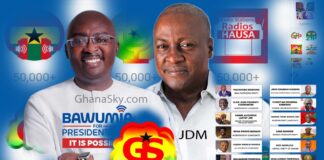 Ghana Elections Update, Mahamudu Bawumia, John Dramani Mahama