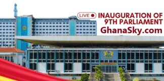 Inauguration of the Ghana's 9th Parliament