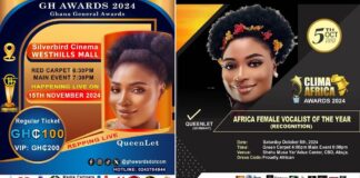 QueenLet honoured with Africa Female Vocalist of the Year and Sing-A-Thon Artist of the Year