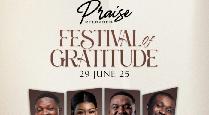raise Reloaded 2025, Festival of Gratitude, Akesse Brempong, Ntokozo Mbambo, Joe Mettle, Nathaniel Bassey