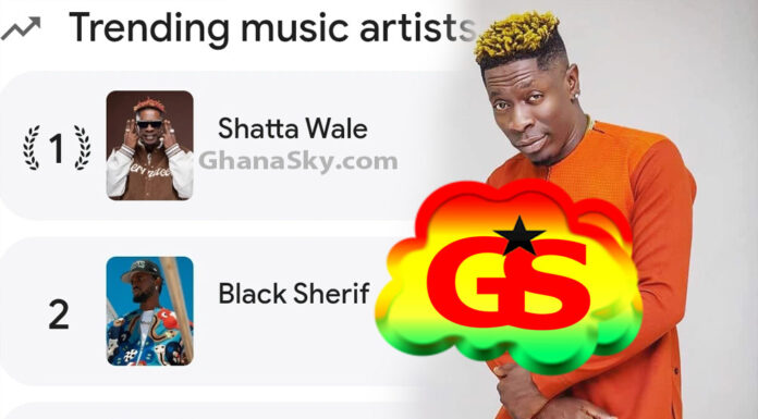 Shatta Wale Tops Google Trends,Black Sherif, King Paluta