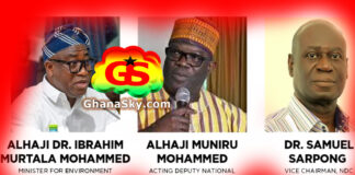 Dr Ibrahim Murtala Muhammed, Alhaji Limuna Mohammed‑Muniru, Dr Samuel Sarpong