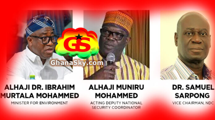 Dr Ibrahim Murtala Muhammed, Alhaji Limuna Mohammed‑Muniru, Dr Samuel Sarpong