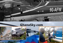 Another Ghana Helicopter, Makes Emergency Landing At Nkawkaw