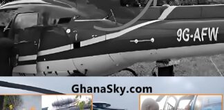 Another Ghana Helicopter, Makes Emergency Landing At Nkawkaw