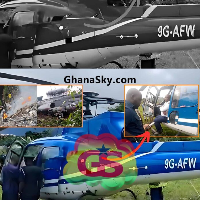 Another Ghana Helicopter, Makes Emergency Landing At Nkawkaw