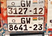 DVLA Personalised number plates 2026, Ghana DVLA