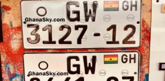 DVLA Personalised number plates 2026, Ghana DVLA