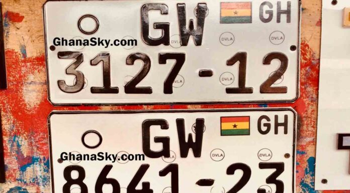 DVLA Personalised number plates 2026, Ghana DVLA