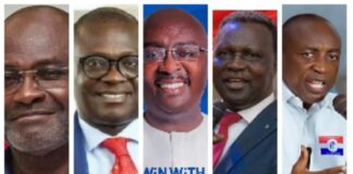 Kennedy Agyapong, Bryan Acheampong, Mahamudu Bawumia, Yaw Osei Adutwum, Kwabena Agyei Agyepong