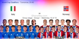 Italy vs Norway, FIFA World Cup Qualifier