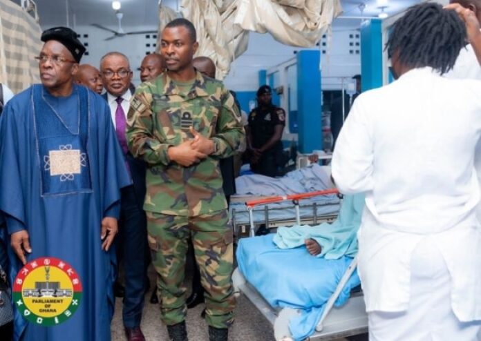 Ghana Parliament donates, Ghana military recruitment stamped