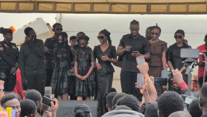 “You remain close to us” – Daddy Lumba’s children honour late musician at funeral Daddy Lumba children, Charles Kwadwo Fosu children