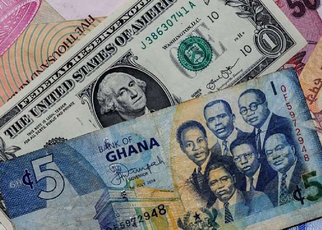Ghana Cedi Note, US Dollars