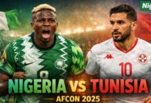 Nigeria vs Tunisia (3-2) AFCON Clash Today: Goals, Drama and Qualification Hopes – Victor Osimhen goal (Video) Africa Cup of Nations, AFCON Nigeria vs Tunisia, Nigeria vs Tunisia