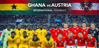Austria Dominates Ghana Black Stars, Austria vs Ghana