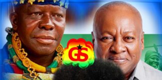 His Majesty, Otumfuo Osei Tutu II, President John Dramani Mahama, QueenLet