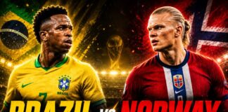FIFA World Cup 2026 Round of 16, Brazil vs Norway 1-2