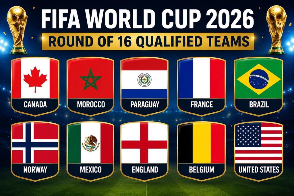 FIFA World Cup 2026, World Cup Round of 16 Teams