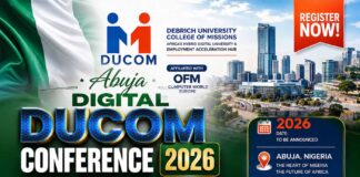 Abuja Digital DUCOM Conference 2026, Debrich University College of Missions, DUCOM 4D Ecosystem, DUCOM Digital Dollar Drive