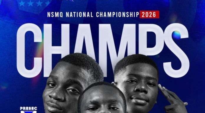 Presbyterian Boys' Secondary School, NSMQ Champions, NSMQ Winners, Presec